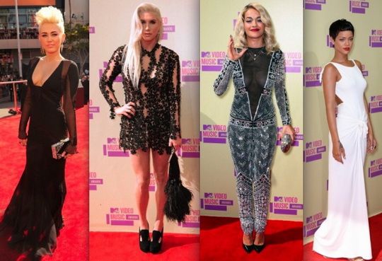 Церемония «MTV Video Music Awards 2012»: показ мод от знаменитостей